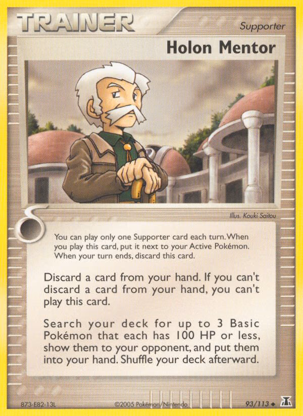 Holon Mentor Pokemon card (93/113, Delta Species)