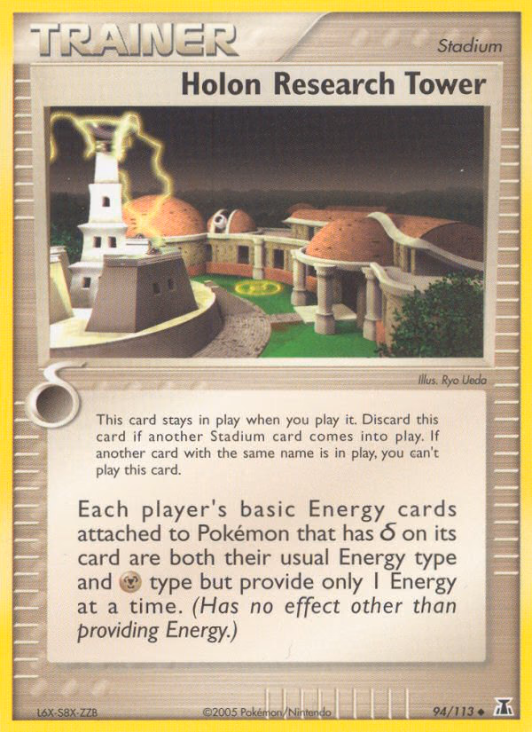 Holon Research Tower Pokemon card (94/113, Delta Species)