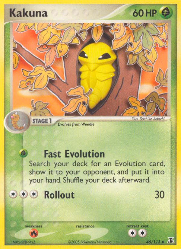 Kakuna Pokemon card (46/113, Delta Species)