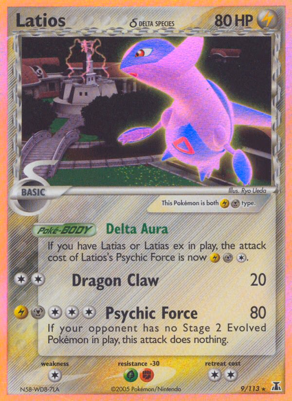 Latios δ Pokemon card (9/113, Delta Species)