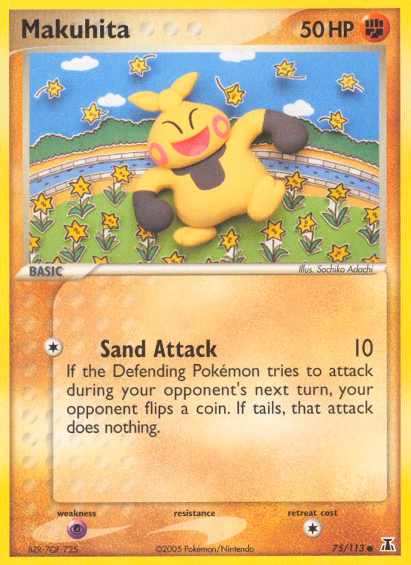 Makuhita Pokemon card (75/113, Delta Species)