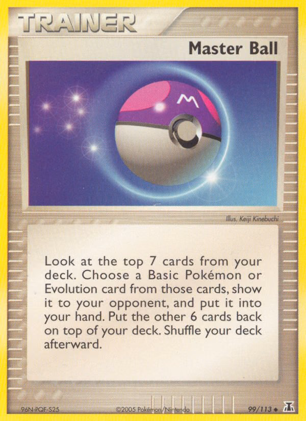 Master Ball Pokemon card (99/113, Delta Species)