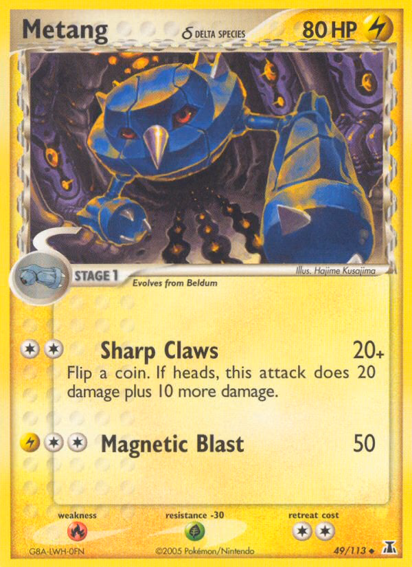 Metang δ Pokemon card (49/113, Delta Species)