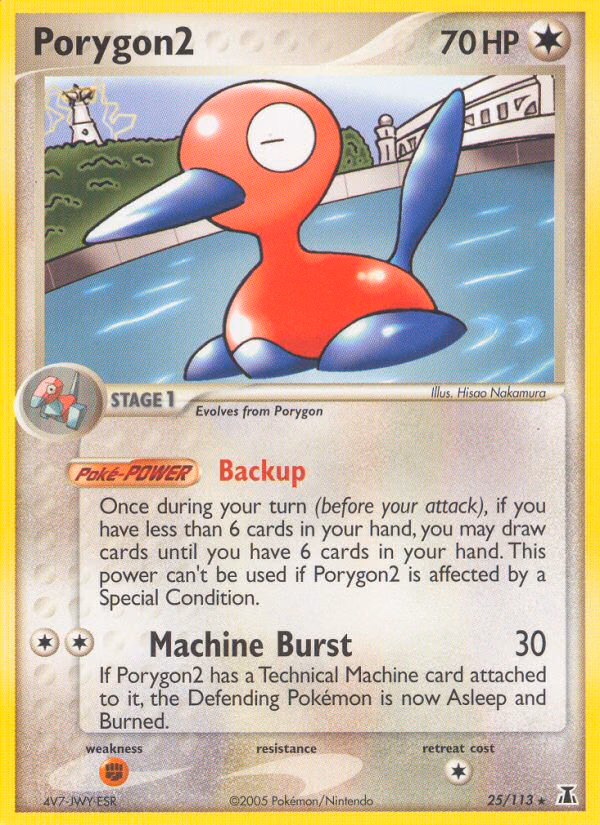 Porygon2 Pokemon card (25/113, Delta Species)