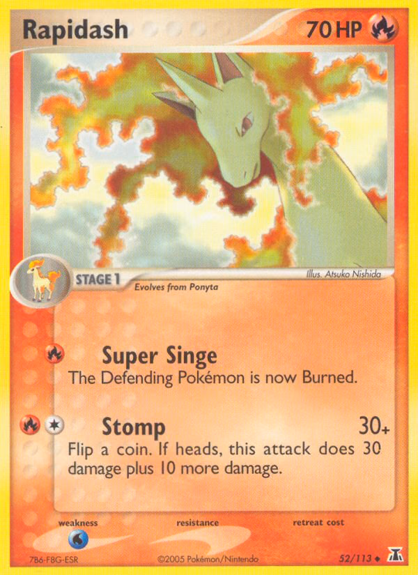Rapidash Pokemon card (52/113, Delta Species)