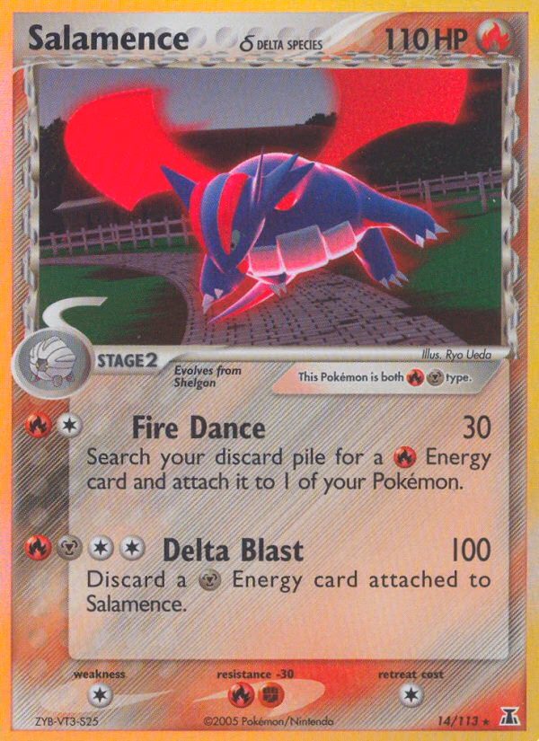 Salamence δ Pokemon card (14/113, Delta Species)