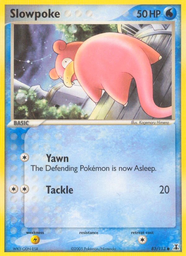 Slowpoke Pokemon card (83/113, Delta Species)
