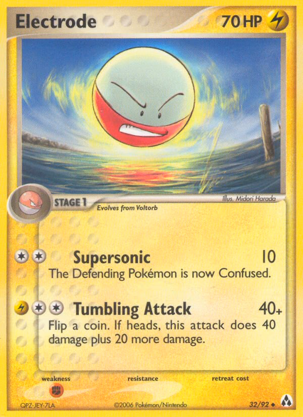 Electrode Pokemon card (32/92, Legend Maker)
