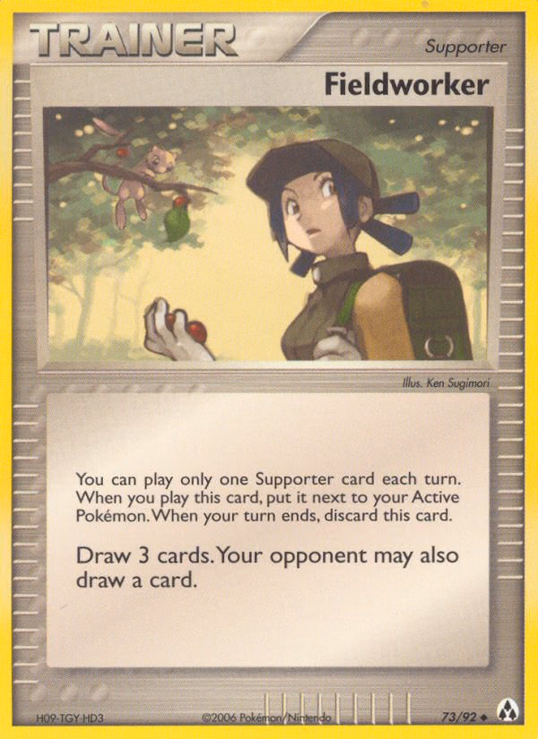 Fieldworker Pokemon card (73/92, Legend Maker)
