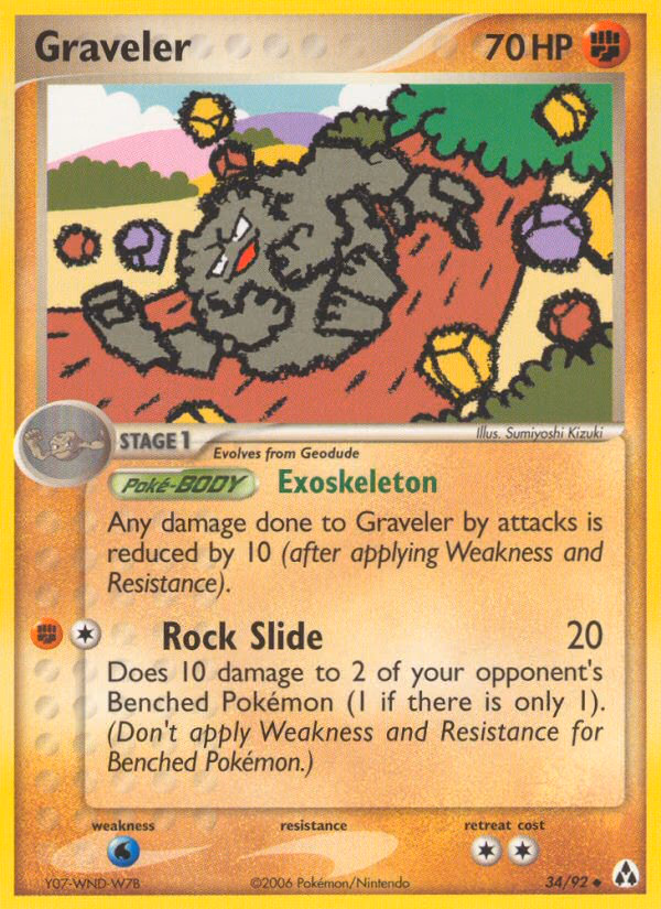 Graveler Pokemon card (34/92, Legend Maker)