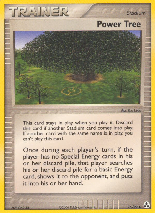 Power Tree Pokemon card (76/92, Legend Maker)
