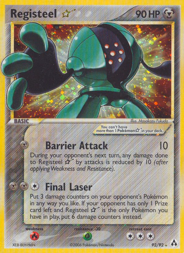 Registeel ★ Pokemon card (92/92, Legend Maker)
