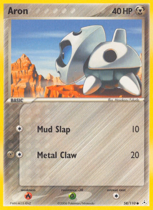 Aron Pokemon card (58/110, Holon Phantoms)