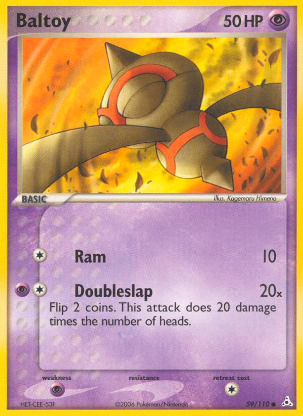 Baltoy Pokemon card (59/110, Holon Phantoms)