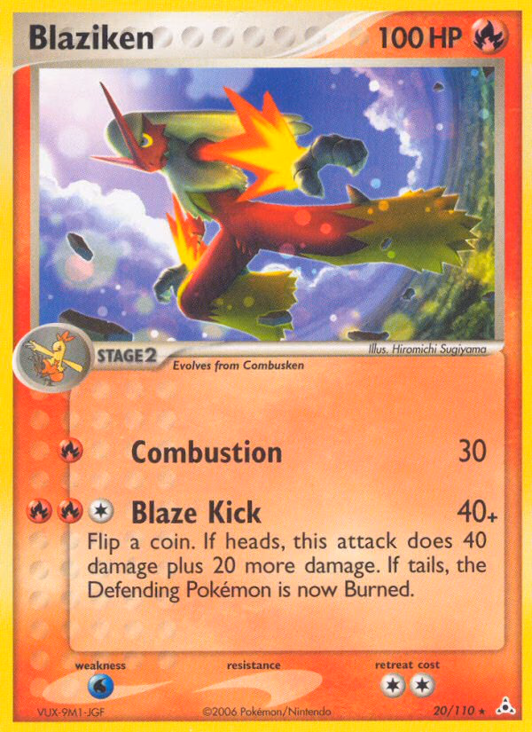 Blaziken Pokemon card (20/110, Holon Phantoms)
