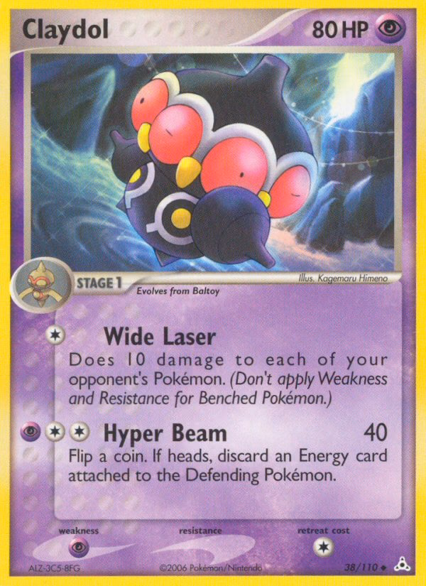 Claydol Pokemon card (38/110, Holon Phantoms)
