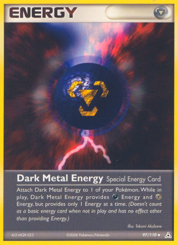 Dark Metal Energy Pokemon card (97/110, Holon Phantoms)