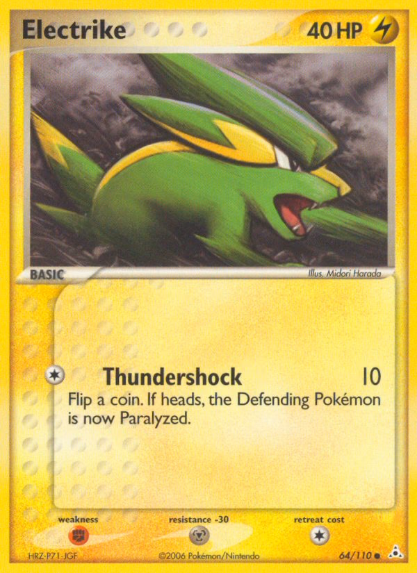 Electrike Pokemon card (64/110, Holon Phantoms)