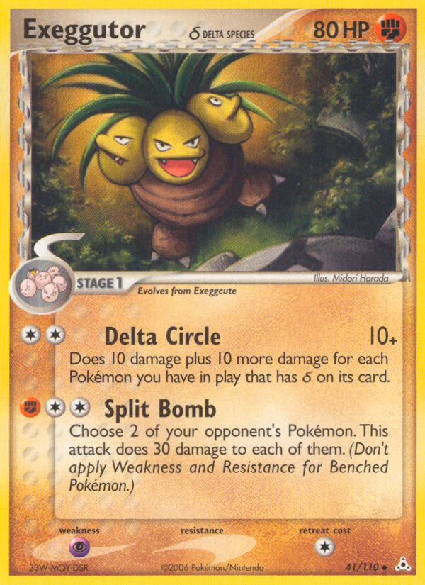 Exeggutor δ Pokemon card (41/110, Holon Phantoms)