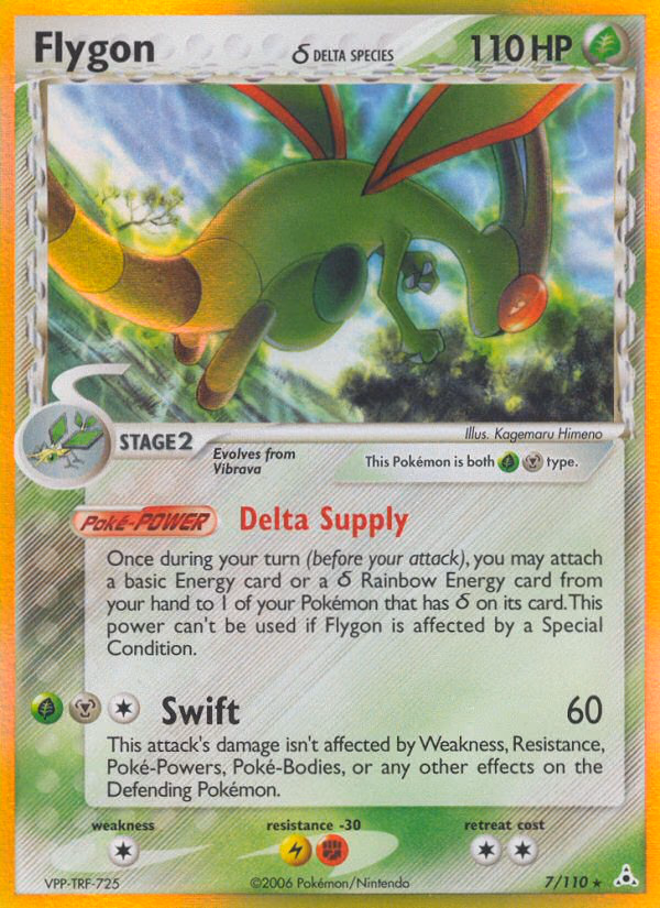 Flygon δ Pokemon card (7/110, Holon Phantoms)