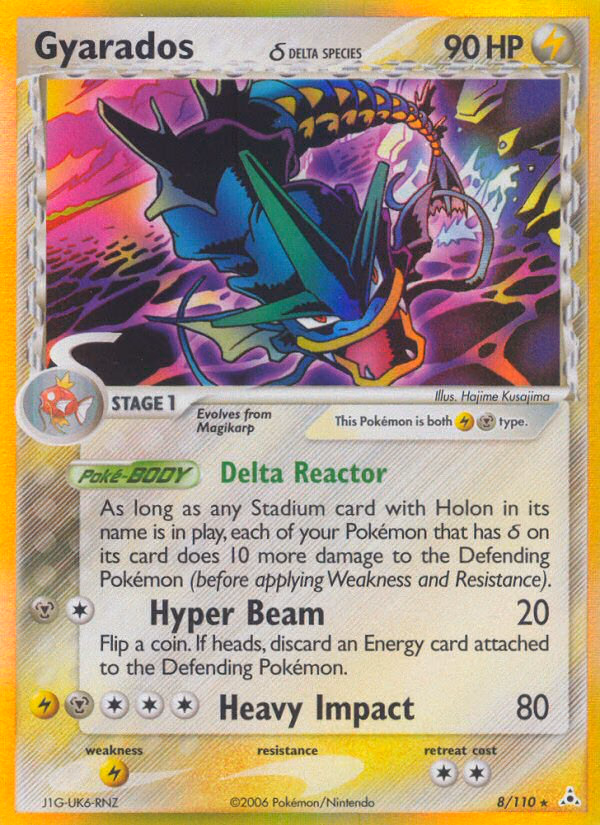 Gyarados δ Pokemon card (8/110, Holon Phantoms)