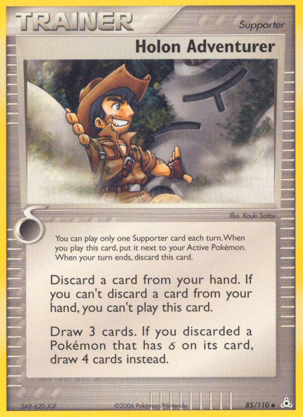 Holon Adventurer Pokemon card (85/110, Holon Phantoms)