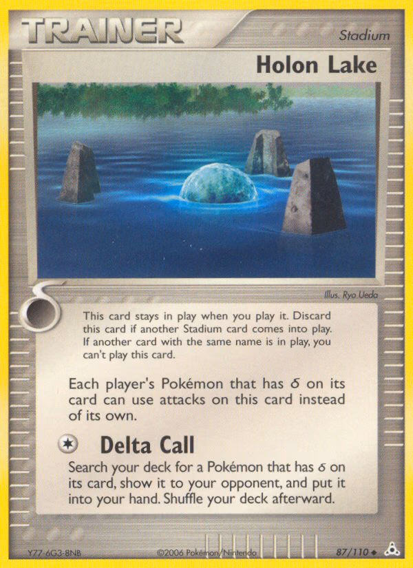 Holon Lake Pokemon card (87/110, Holon Phantoms)