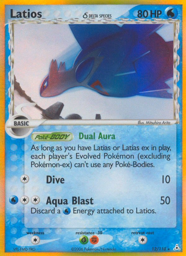 Latios δ Pokemon card (12/110, Holon Phantoms)
