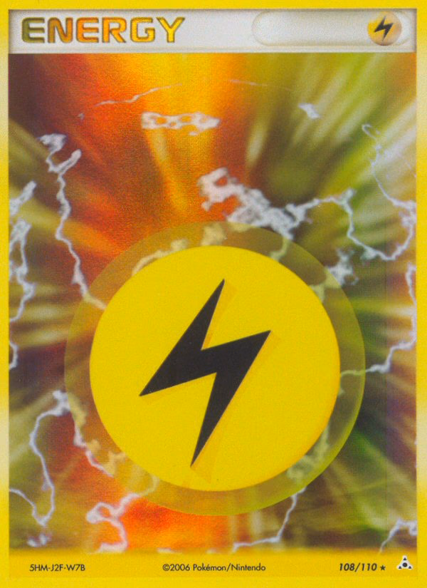 Lightning Energy Pokemon card (108/110, Holon Phantoms)