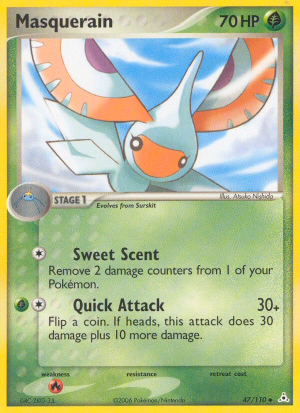 Masquerain Pokemon card (47/110, Holon Phantoms)