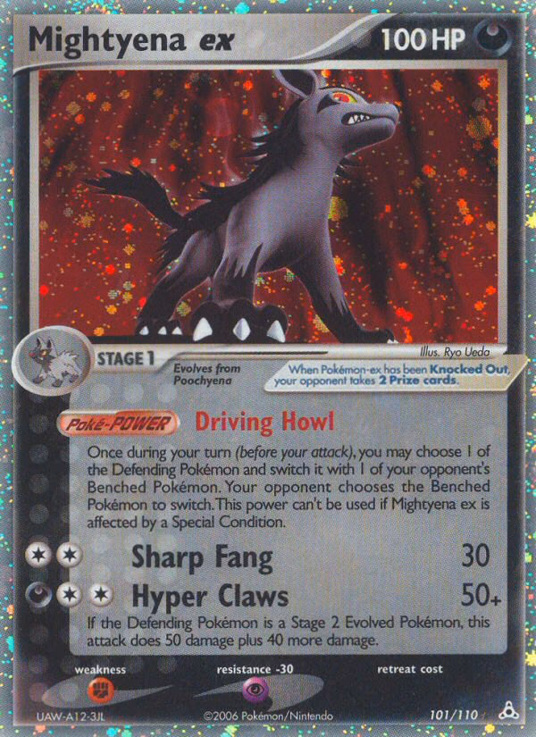 Mightyena ex Pokemon card (101/110, Holon Phantoms)