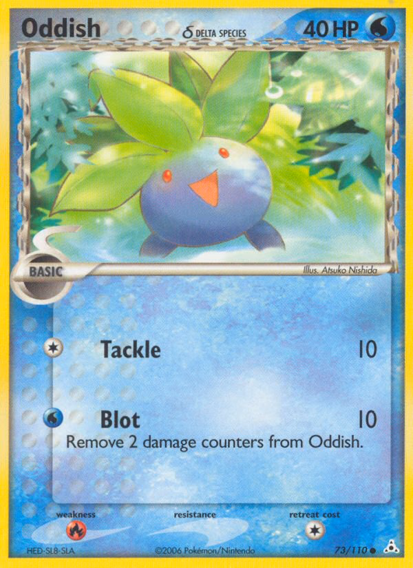 Oddish δ Pokemon card (73/110, Holon Phantoms)