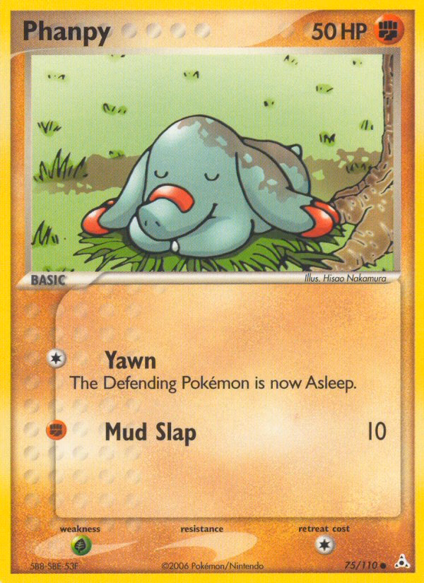 Phanpy Pokemon card (75/110, Holon Phantoms)