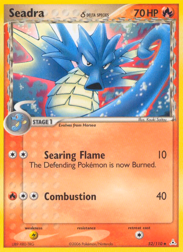 Seadra δ Pokemon card (52/110, Holon Phantoms)