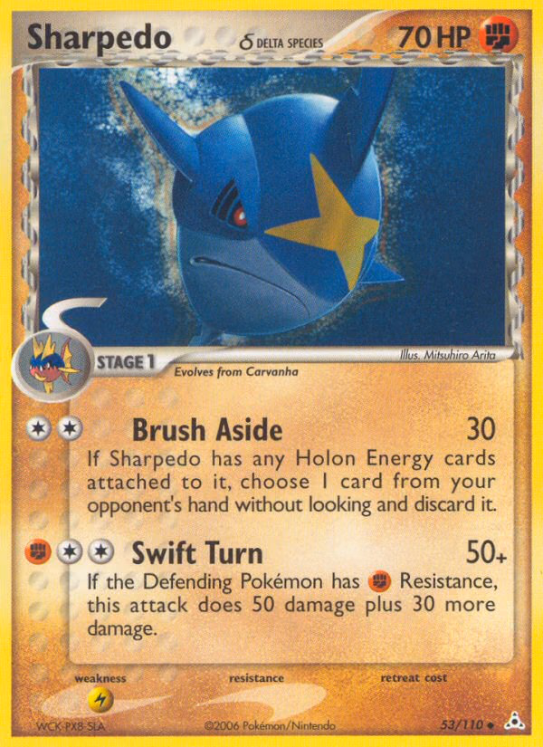 Sharpedo δ Pokemon card (53/110, Holon Phantoms)