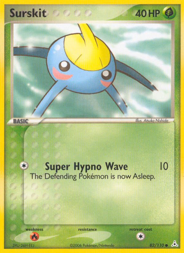 Surskit Pokemon card (82/110, Holon Phantoms)