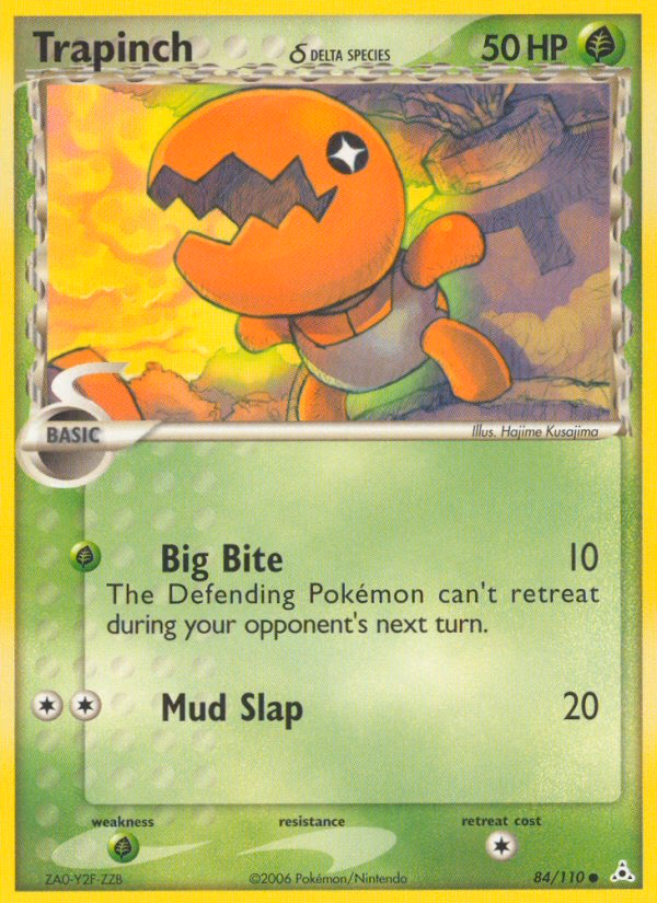 Trapinch δ Pokemon card (84/110, Holon Phantoms)