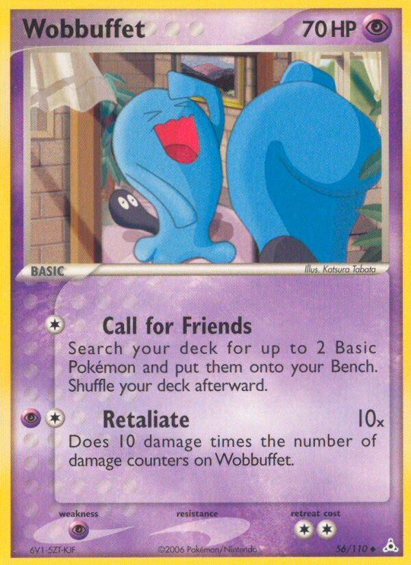 Wobbuffet Pokemon card (56/110, Holon Phantoms)