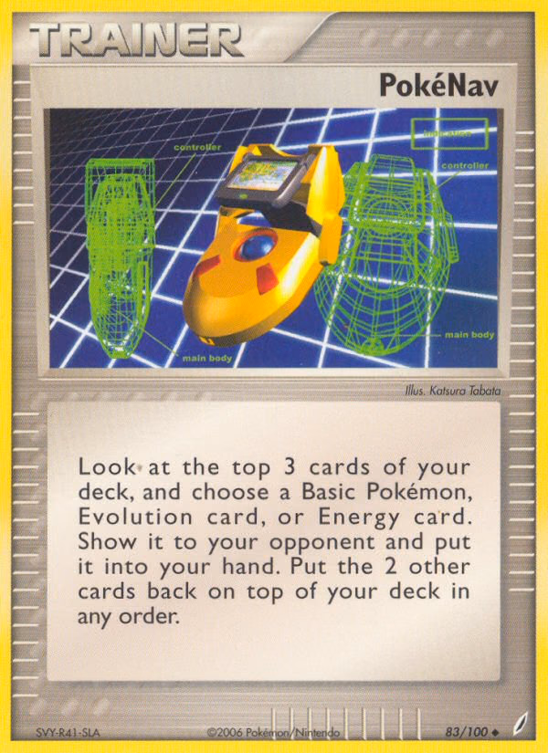 PokéNav Pokemon card (83/100, Crystal Guardians)
