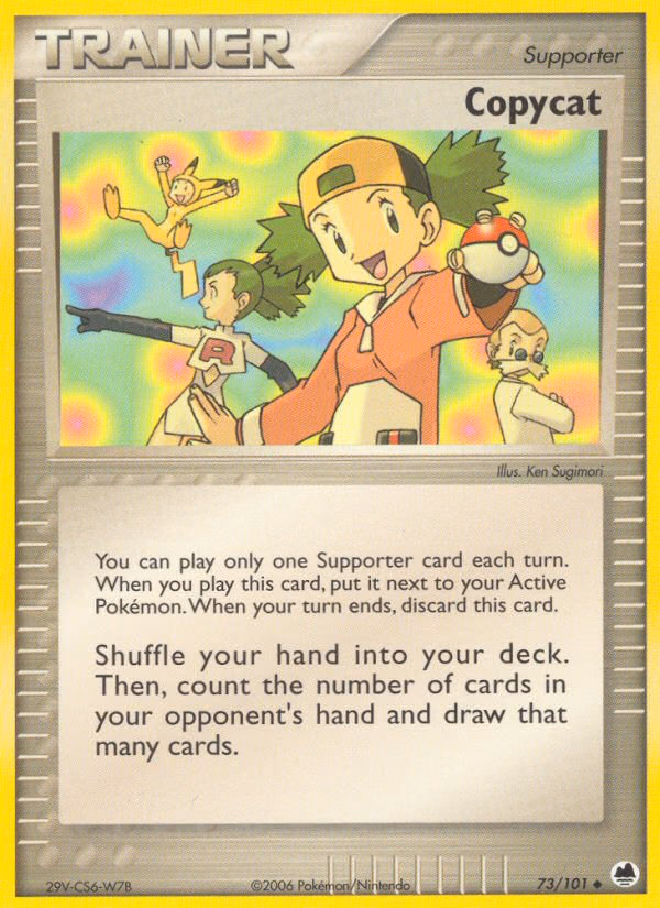 Copycat Pokemon card (73/101, Dragon Frontiers)
