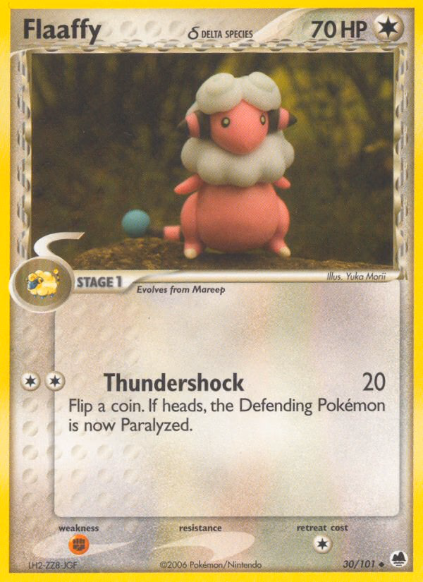Flaaffy δ Pokemon card (30/101, Dragon Frontiers)