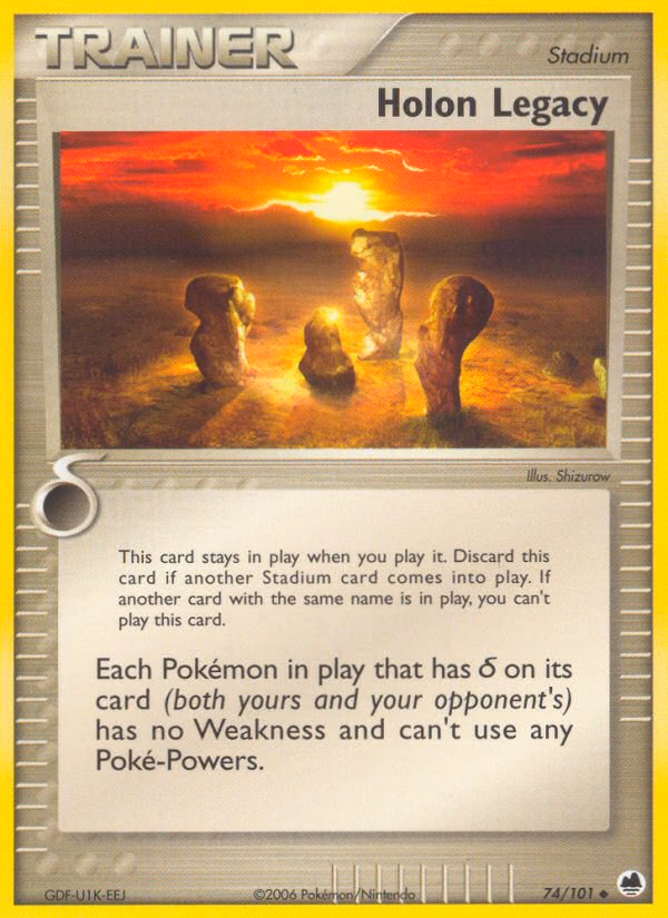 Holon Legacy Pokemon card (74/101, Dragon Frontiers)