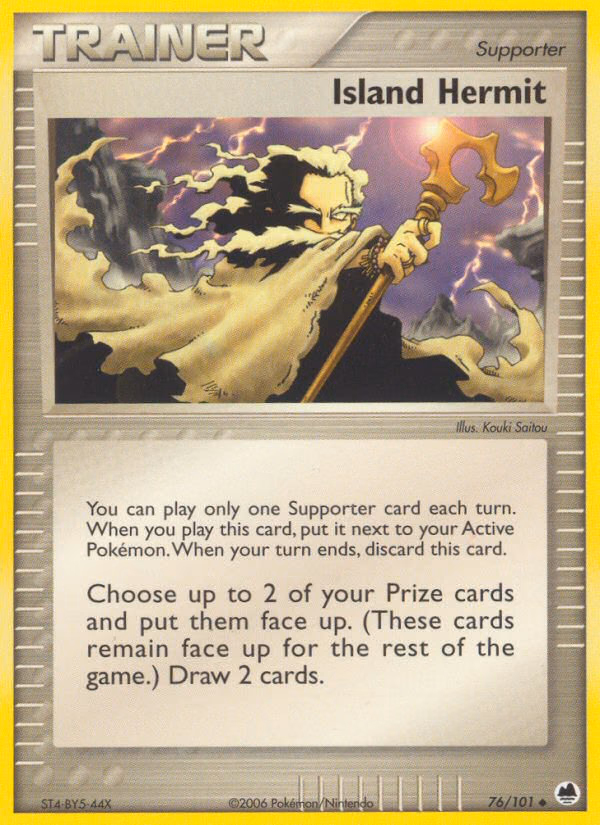 Island Hermit Pokemon card (76/101, Dragon Frontiers)