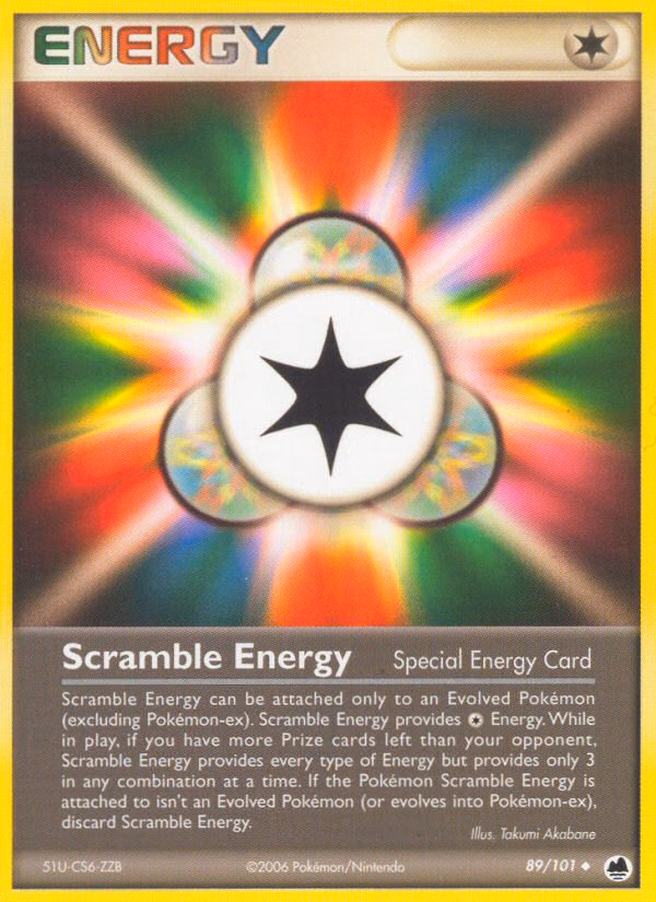 Scramble Energy Pokemon card (89/101, Dragon Frontiers)