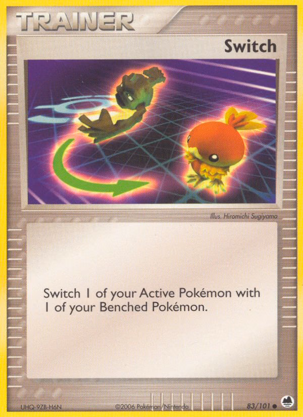 Switch Pokemon card (83/101, Dragon Frontiers)