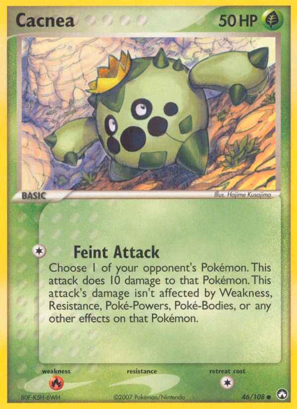 Cacnea Pokemon card (46/108, Power Keepers)