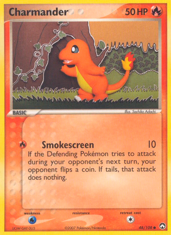 Charmander Pokemon card (48/108, Power Keepers)