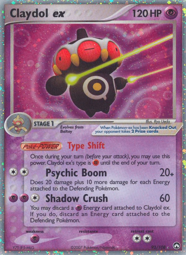 Claydol ex Pokemon card (93/108, Power Keepers)