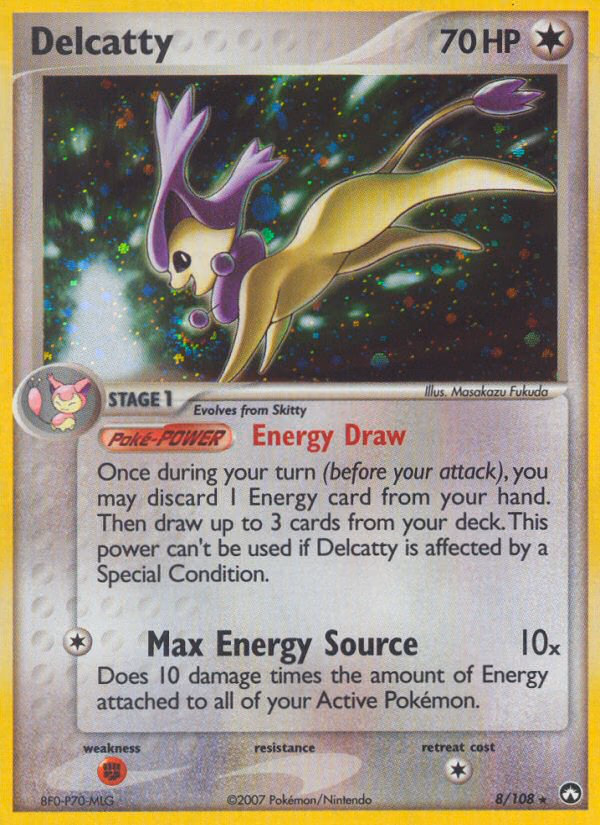 Delcatty Pokemon card (8/108, Power Keepers)