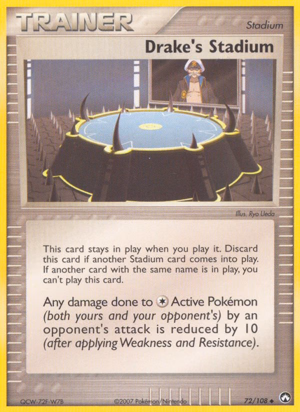 Drake's Stadium Pokemon card (72/108, Power Keepers)